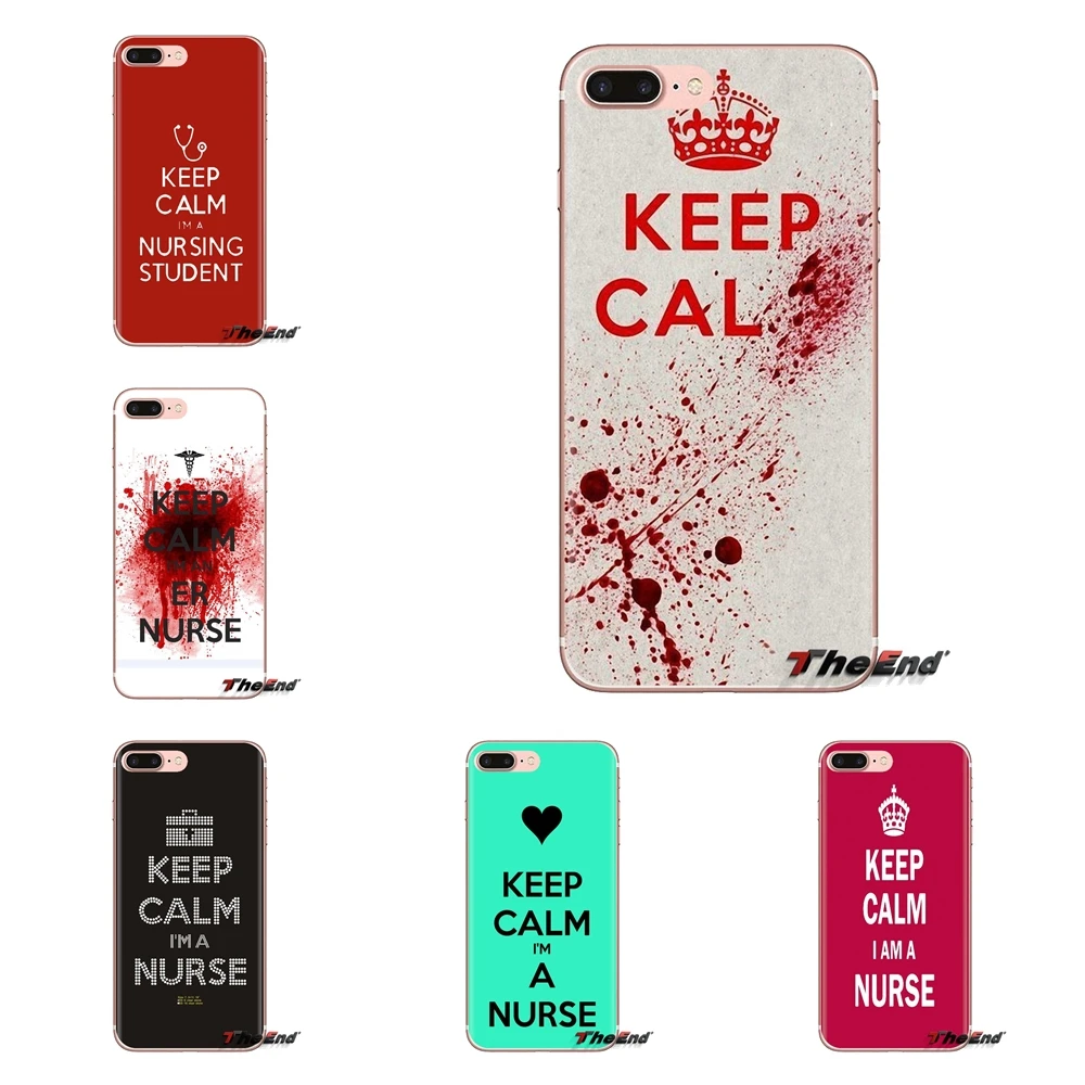 

Art Keep Calm I'm a Nurse Transparent Soft Cases Covers For Huawei Mate Honor 4C 5C 5X 6X 7 7A 7C 8 9 10 8C 8X 20 Lite Pro