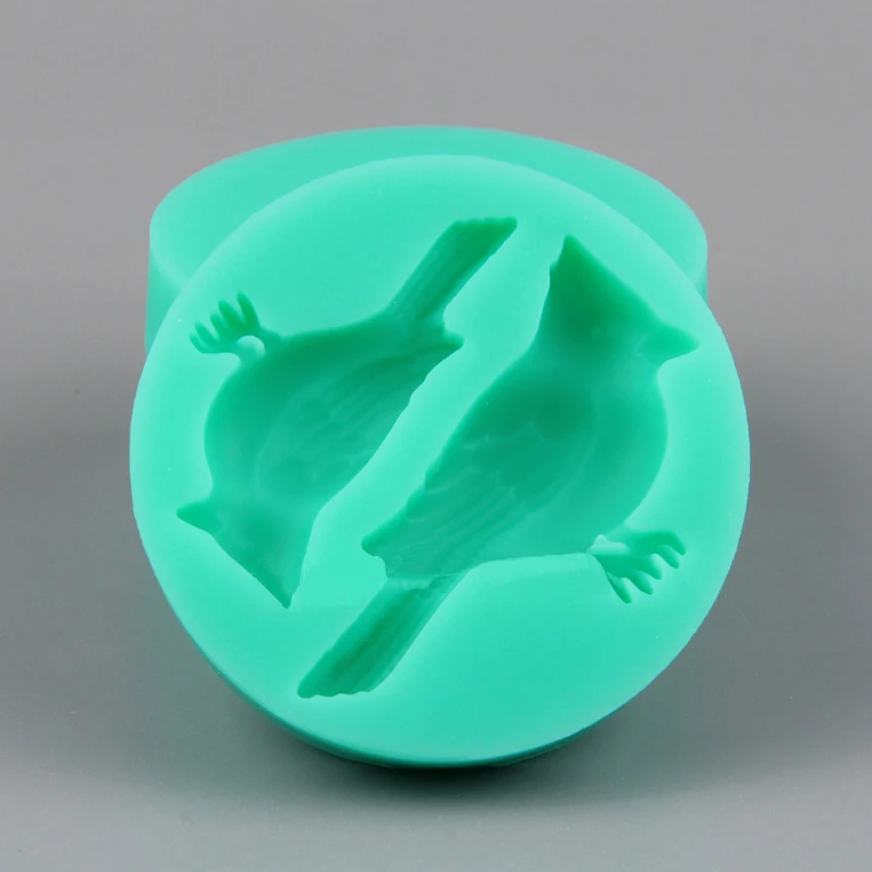 

1PCS Lovely Birds Fondant 3D Molds, Silicone Mold ,Soap, Candle Moulds, Sugar Craft tools, Chocolate Moulds, Bake Ware FM1008