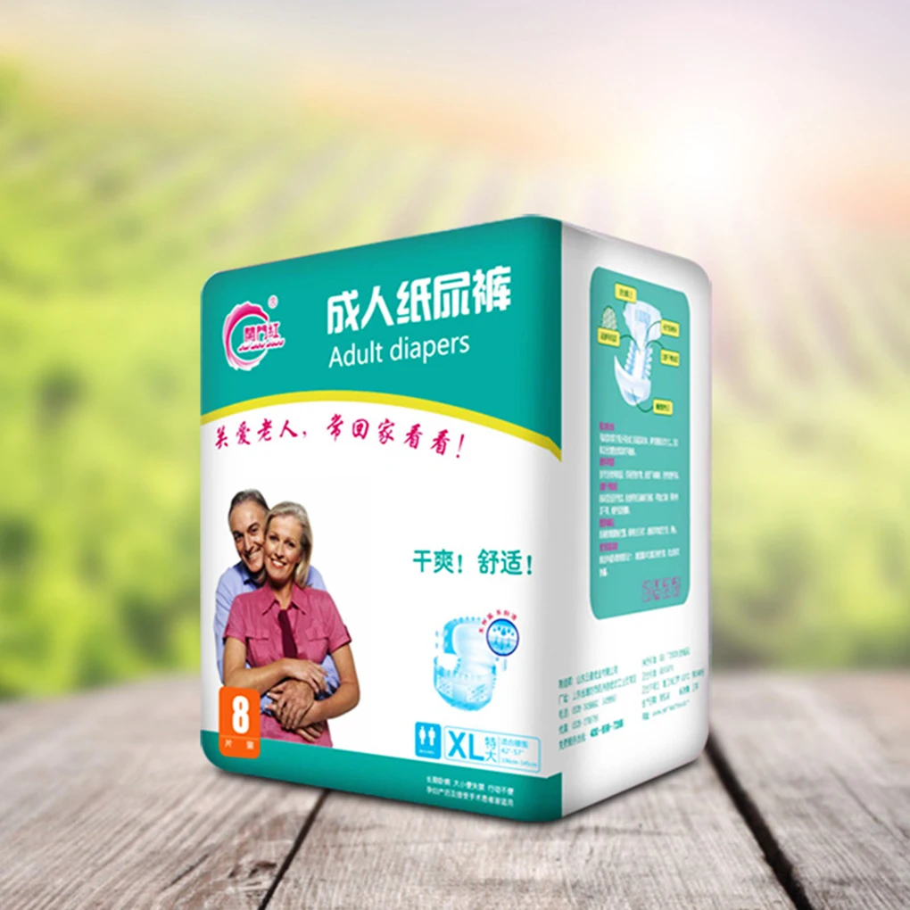 

2019 New 8pcs/10pcs Leakproof Disposable Adult Diaper Incontinence Absorbent Brief Water Absorption Elderly Postoperative Pants