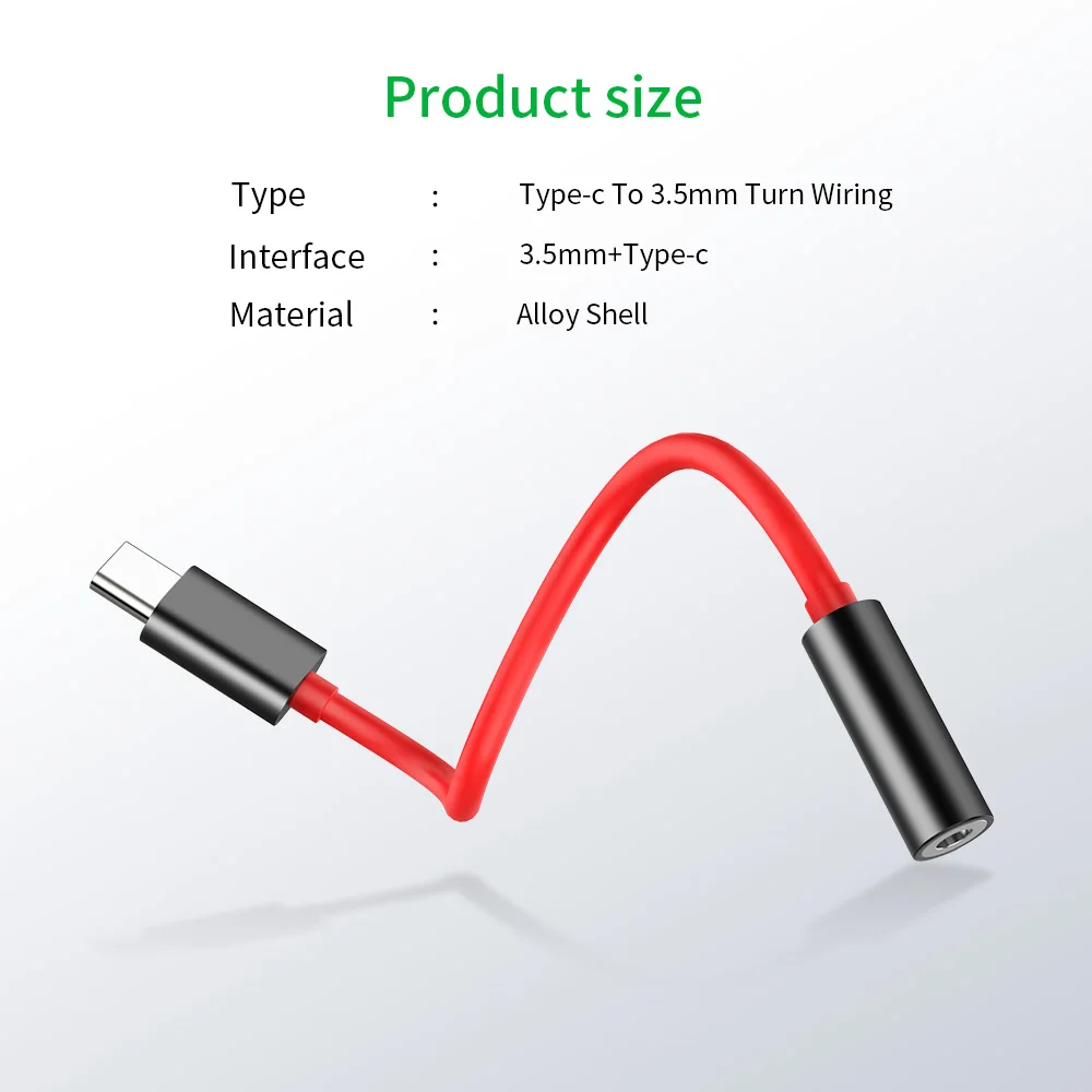 Type C 3.5 Jack Earphone Cable USB C to 3.5mm AUX Headphones Adapter For Huawei mate 20 P20 pro Xiaomi Mi Samsung S9 Audio cable