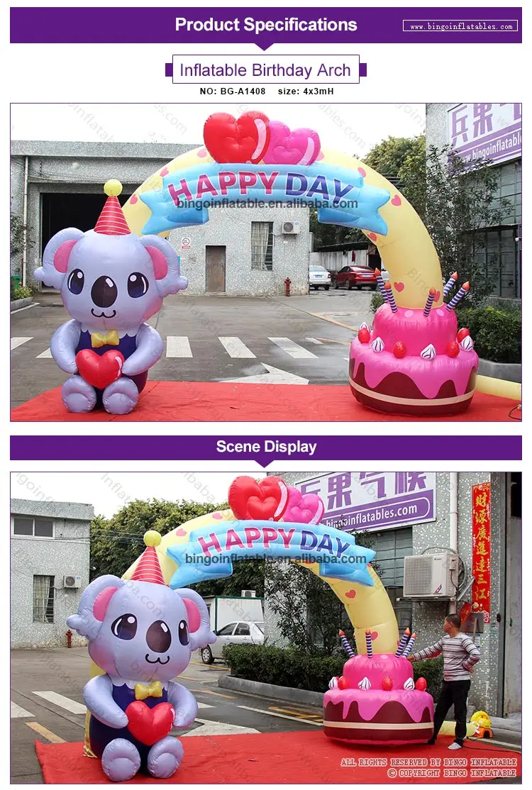 BG-A1408-Inflatable Birthday Arch_1