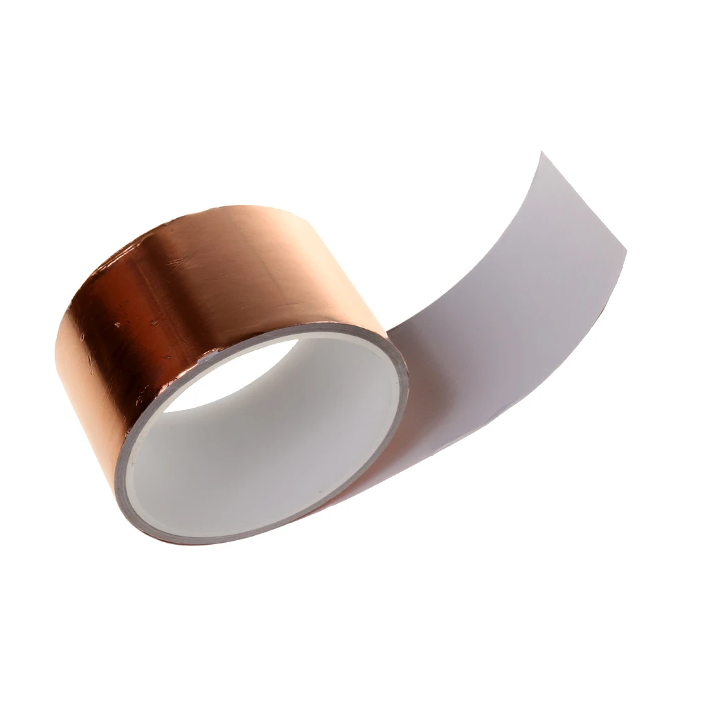 Pro Single Conductive Self Adhesive EMI Copper Foil Shielding Tape 5CM*4M Guitar Slug and Snail Barrier