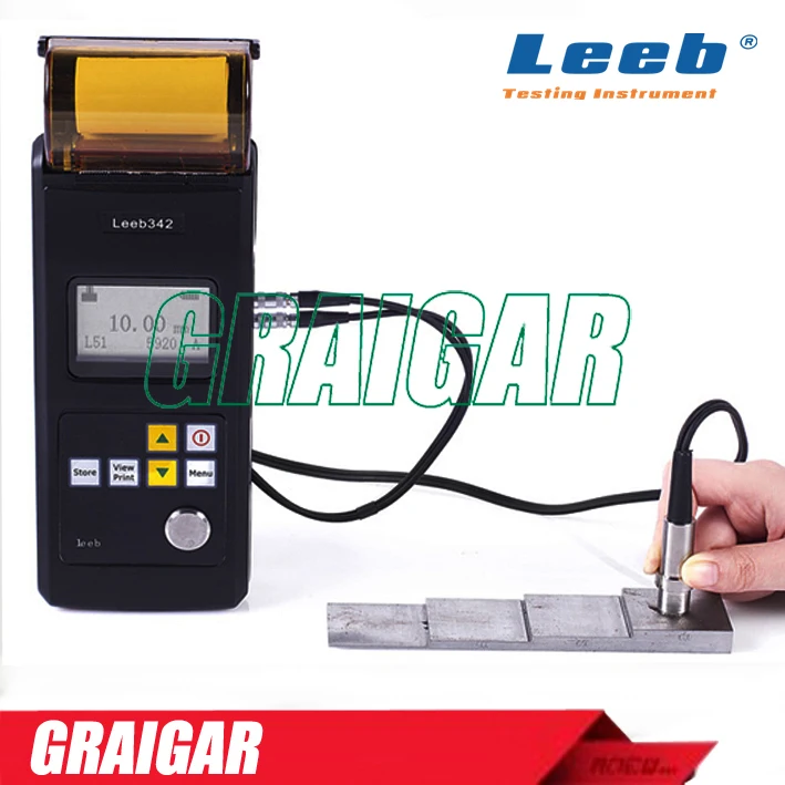 Free Shipping Ultrasonic Thickness Tester Leeb342 Resolution 0.01mm