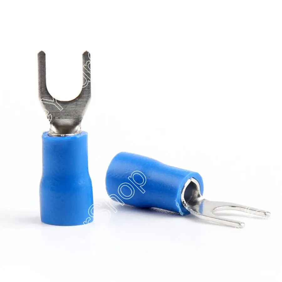 

Areyourshop Crimp Terminals SV2-4 Insulated Fork Wire Connector Crimp Terminals 1000PCS Fork Wire
