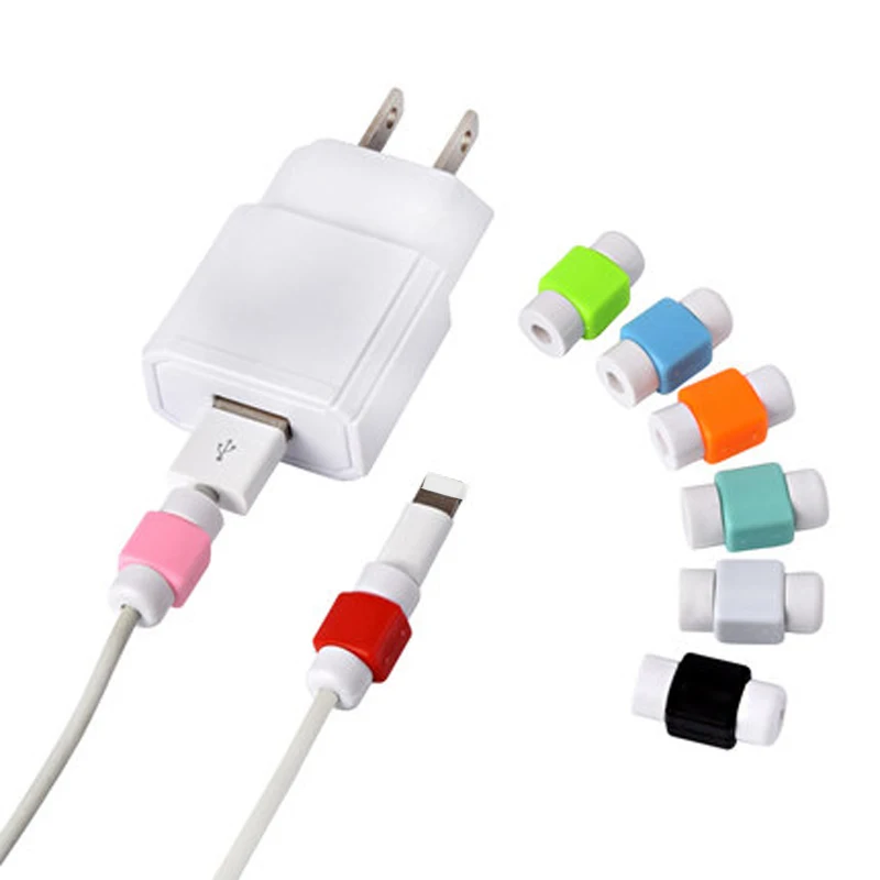 100PCS Cute USB Charger Cable Protector Cover Case for