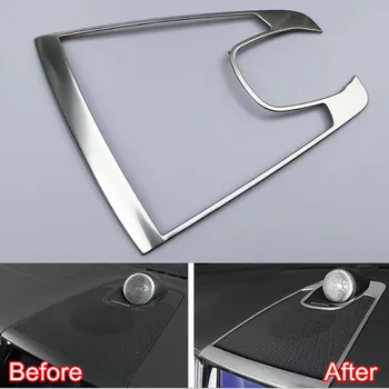 

For Volvo XC60 2018 2019 Car Central Console Dashboard Speaker Decoration Ring Garnish Bezel Trim Car Accessories