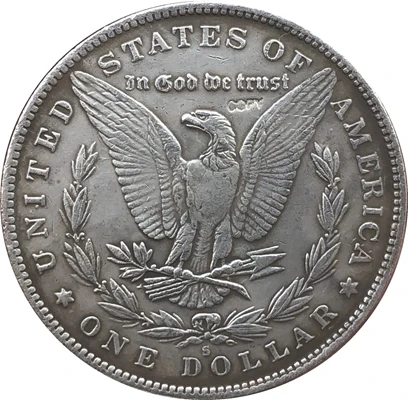 Hobo Nickel 1893 S копия монеты доллара США Моргана тип 134|Безвалютные монеты| |