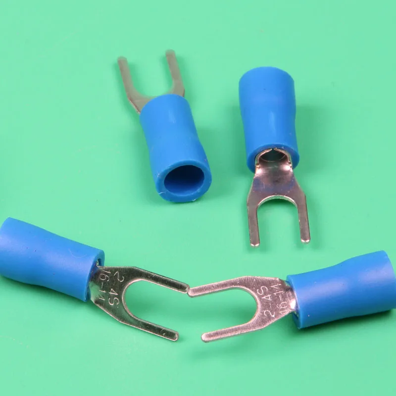 

100 Pcs/Lot SV2-4S Electrical Butt Splice Cable Spade Terminals