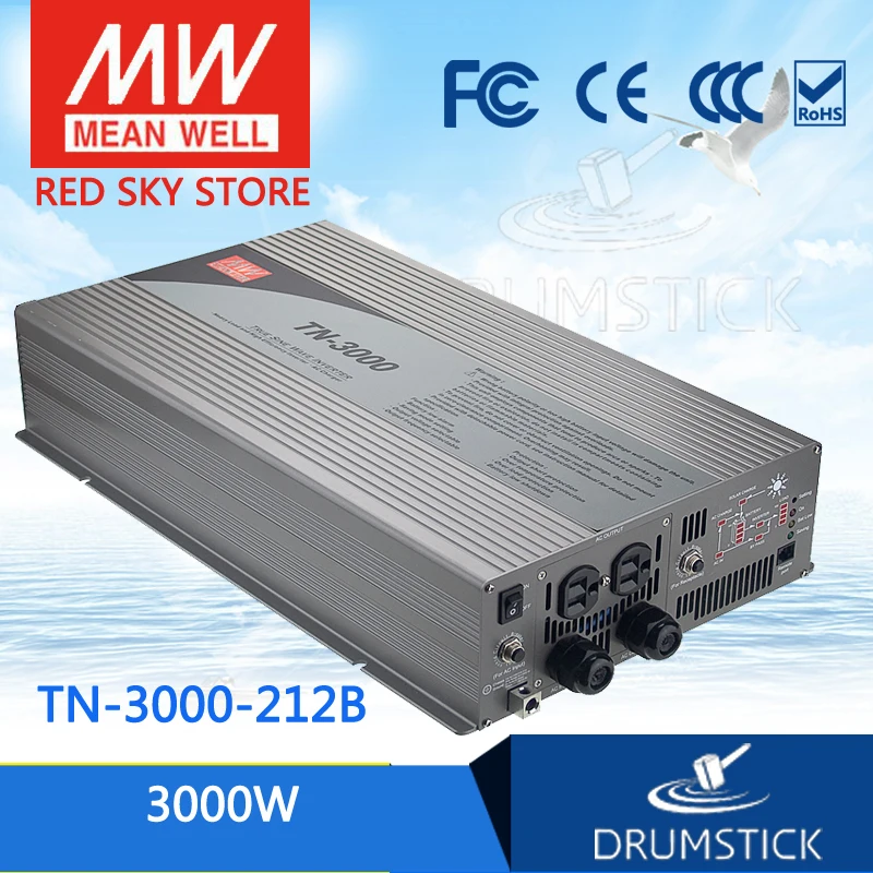 MEAN WELL TN 3000 212B Стандарт Европы 230 В meanwell Вт истинный синус волна DC AC инвертор с