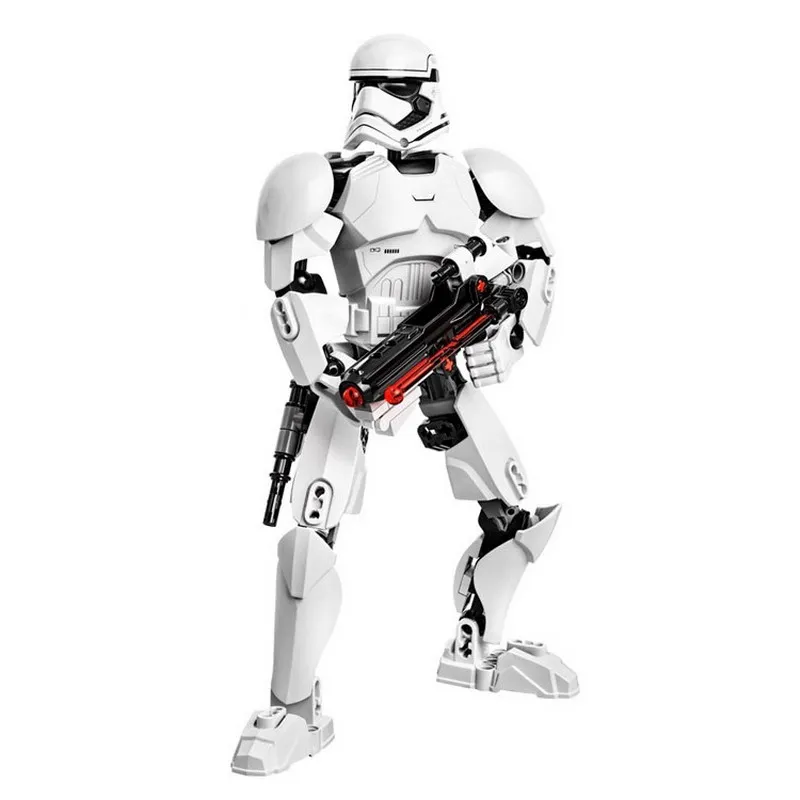 

KSZ 605-2 Star Wars First Order White Stormtrooper Figure Blocks Compatible Legoe Construction Building Bricks Toys For Children