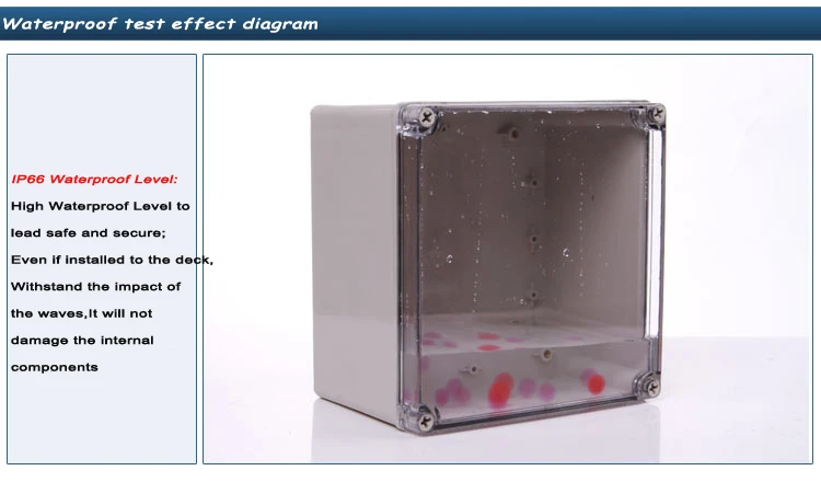 Самый популярный из ПВХ открытый водонепроницаемый распределительная коробка прозрачная крышка IP66
