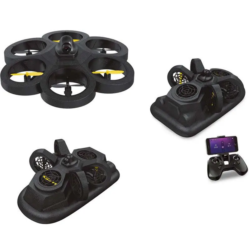 

JJRC NH-012 2.4G 4CH 3D 6-Axis WIFI FPV Support Land Sea Air 3-Mode Free Combined Altitude Hold DIY Look RC Drone Quadcopter RTF