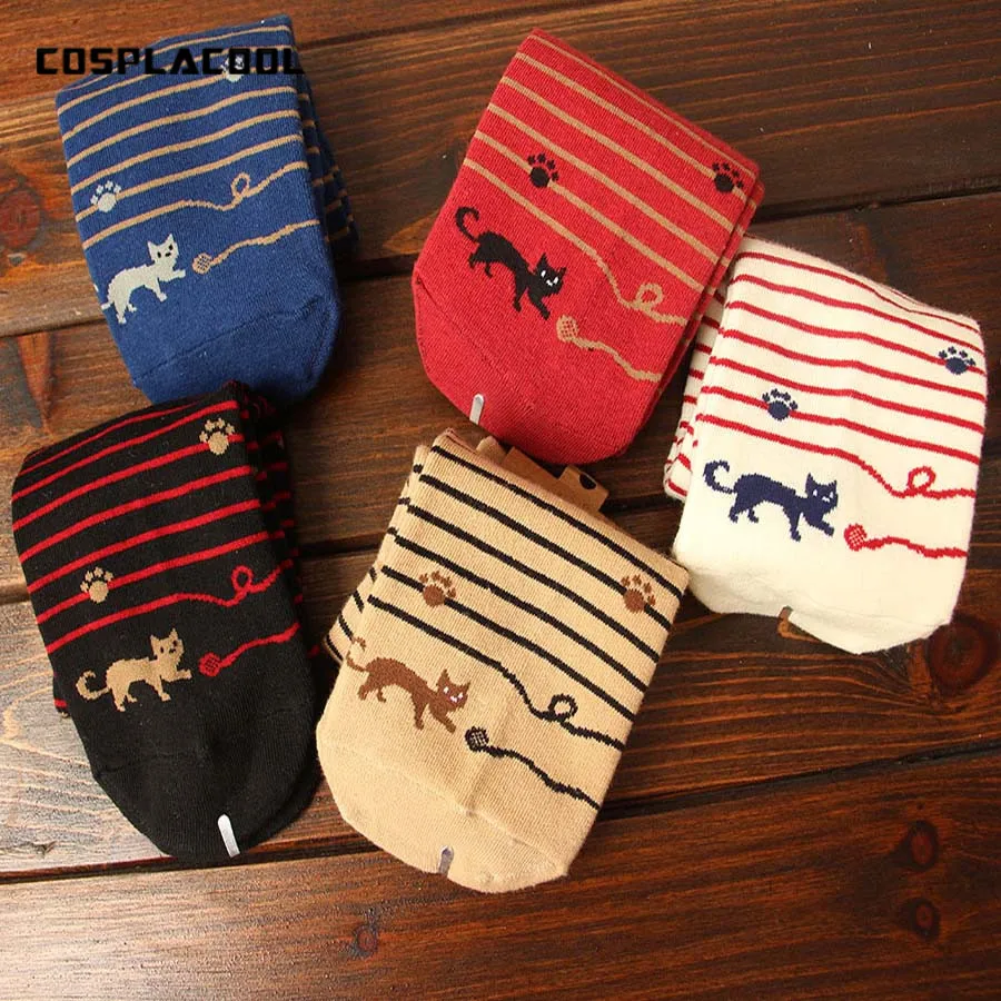 [COSPLACOOL] Симпатичные следы в полоску высокого качества с рисунком из мультфильма