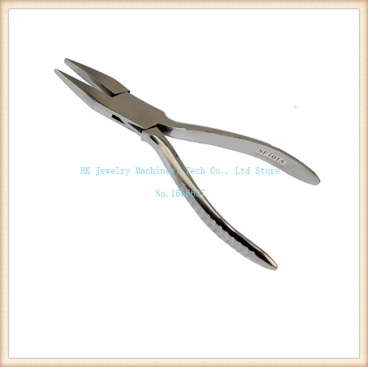 

free shipping 204 stainless steel flat nose pliers Gold and silver jewelry processing equipment Gold farming tools