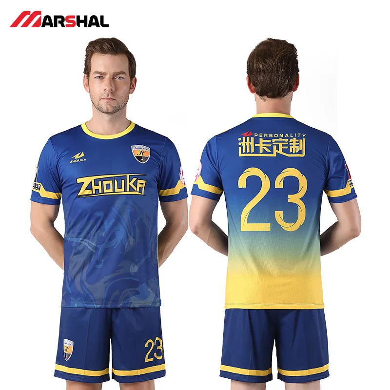 

2019 Hot Sales Custom Soccer Sets Jerseys Soccer Design Name Number Camisa De Time De Futebol Football Uniform Wear