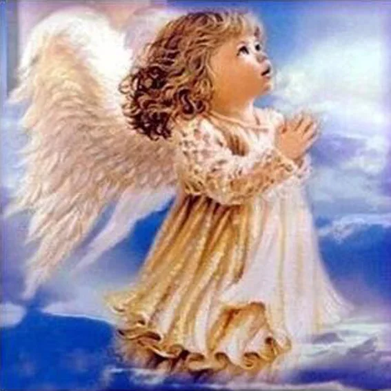 

5D DIY Diamond Painting Cross Stitch Angle Girl In Flowers/Virgin Mary Diamond Painting Embroidery Home Decor
