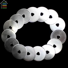 15pc 45mm Rotary Cutter Spare Blades Fit Olfa Dafa Fiskars Fabric Paper Circular Cut for DIY Hobby Tool Sets