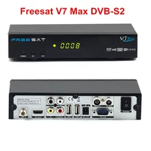 Genuine Freesat V7 Max 1080P Full HD DVB-S2 Digital Satellite TV Receiver Support PowerVu, DRE & Biss key YouTube, Youporn