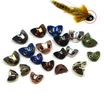 10PCS Multiplecolor Skull Sculpin Helmet Fly Tying Material Fish Head Fish Mask Streamer Tying