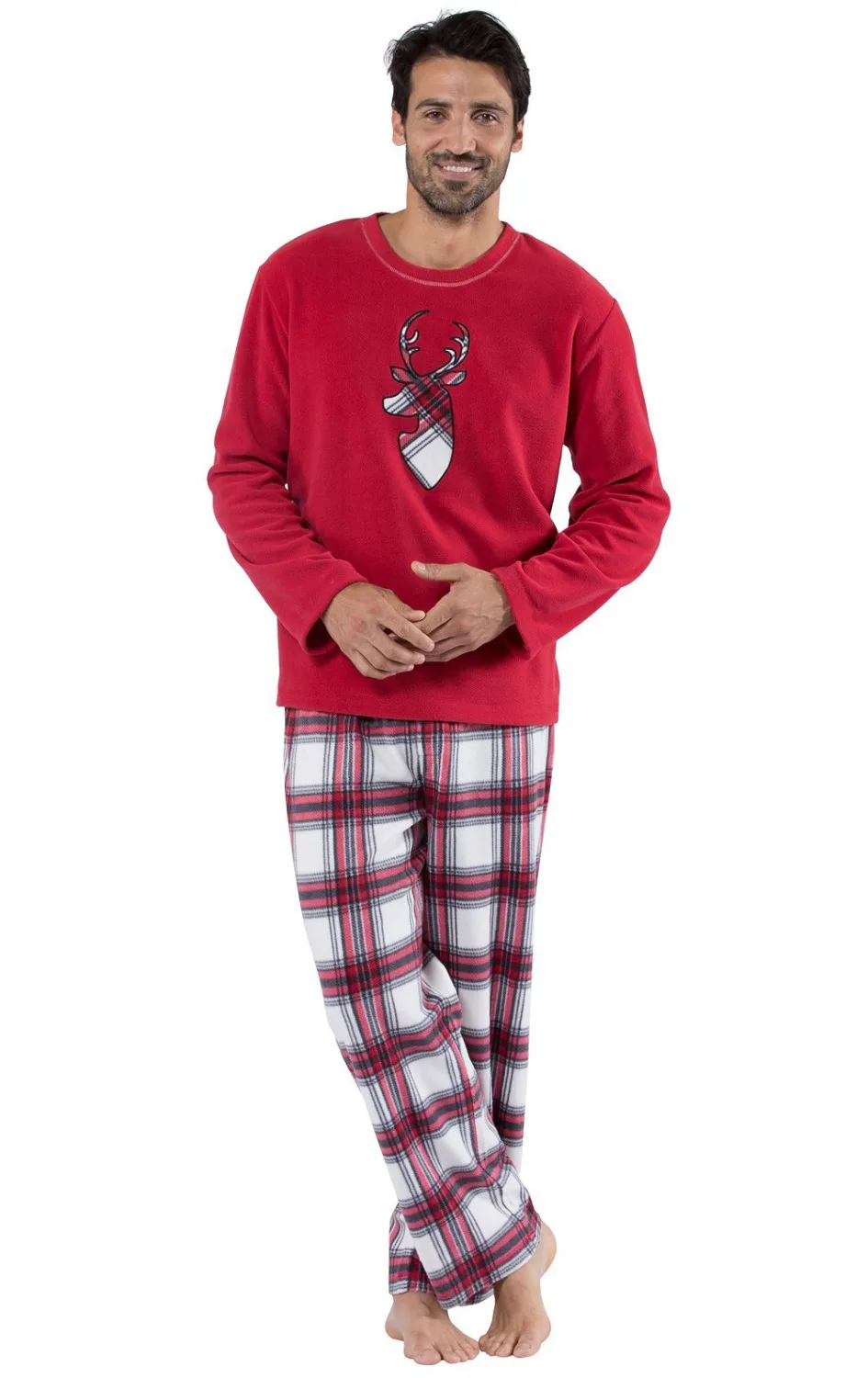 Рождественская Пижама семейная одежда Семейные Комплекты Одежда для мамы, папы, сына и дочери Семейный комплект одежды новогодние костюмы