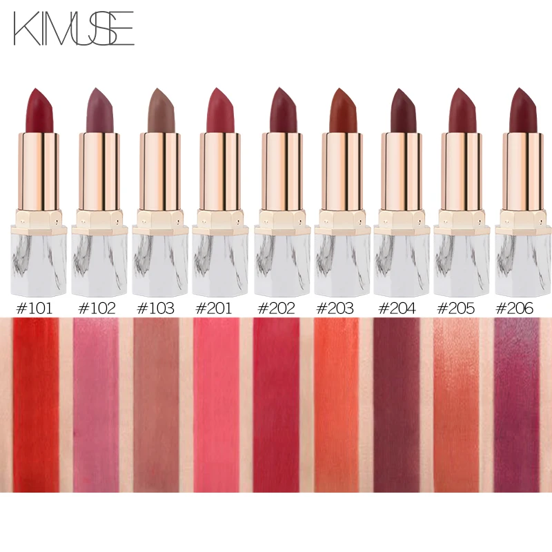 KIMUSE 3 Colors Waterproof Lipstick Long Lasting Liquid Matte Lipstick Kit Cosmetics Women Fashion Lip Maquillage Makeup Gift