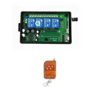 

433mhz AC110v 220V 85v~250V 220V 4CH RF Wireless Remote Control Relay Switch for Security System Garage Doors Rolling Gate