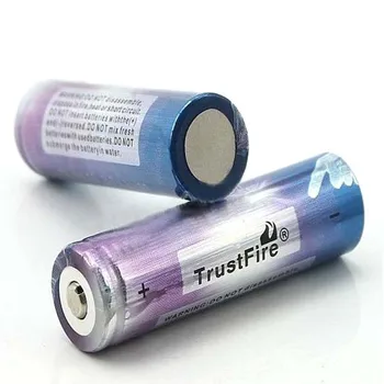 

TrustFire 18650 2000mAh 3.7V Li-ion Rechargeable Battery with Protected PCB Power Source for LED Flashlight (1pair)