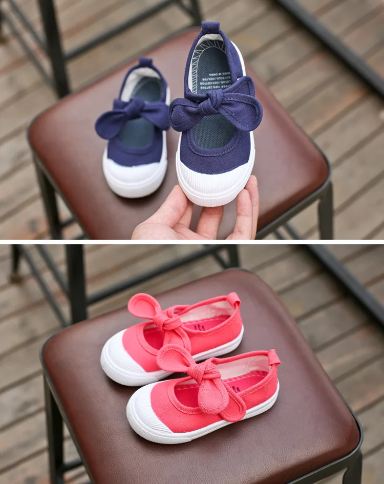 children's shoes for adults New Children Shoes Girls Canvas Shoes Fashion Bowknot Comfortable Kids Casual Shoes Sneakers Toddler Girls Princess Shoes 21-35 children's shoes for high arches