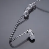 Acoustic Radiation Protection Anti-Radiation FBI Headphones Air Tube Handsfree Earphone with Microphone Volume Control Ear Hook 2