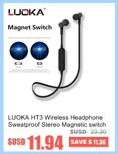 Bluetooth Headphones LUOKA M9 Wireless In-Ear Noise Reduction earphone with Microphone Sweatproof Stereo Bluetooth Headset