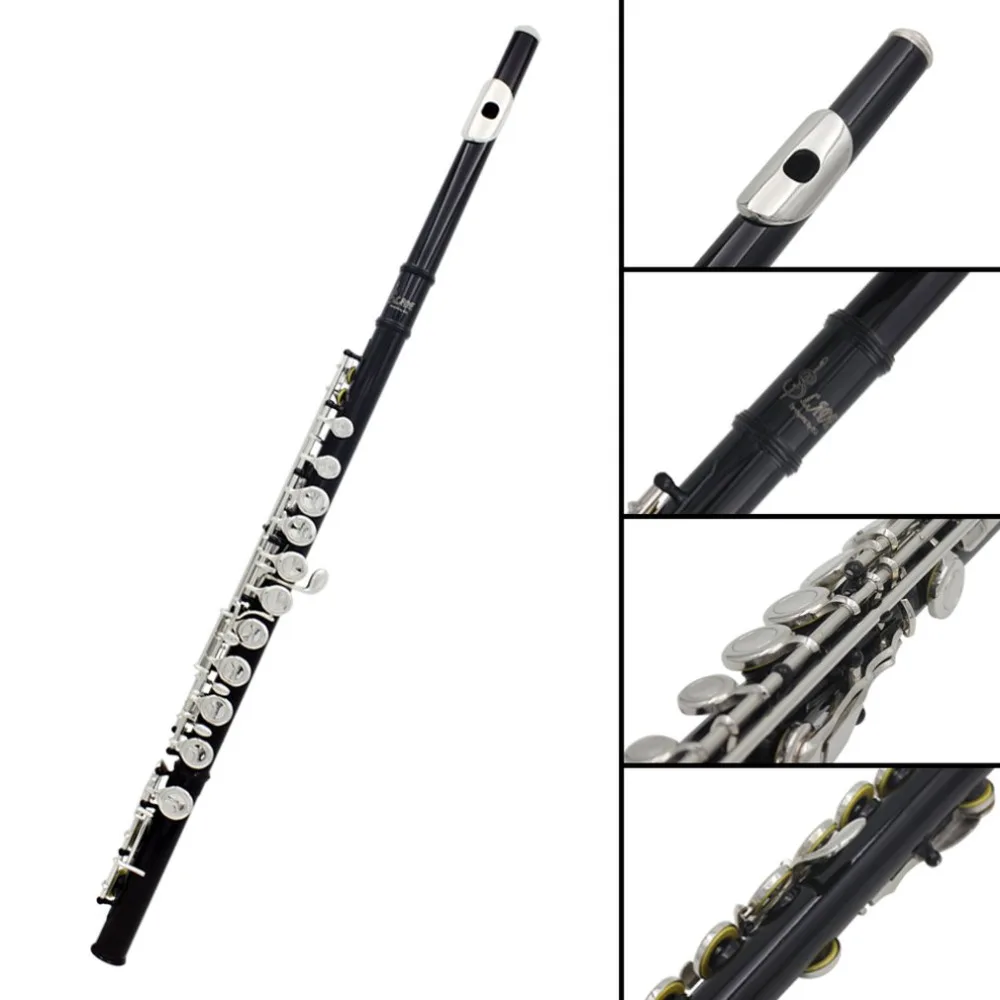 

16-Hole Soprano Recorder Clarinet professional Sound Easy Adjustable Food Grade ABS Non-toxic Eight Hole Treble Flute Black