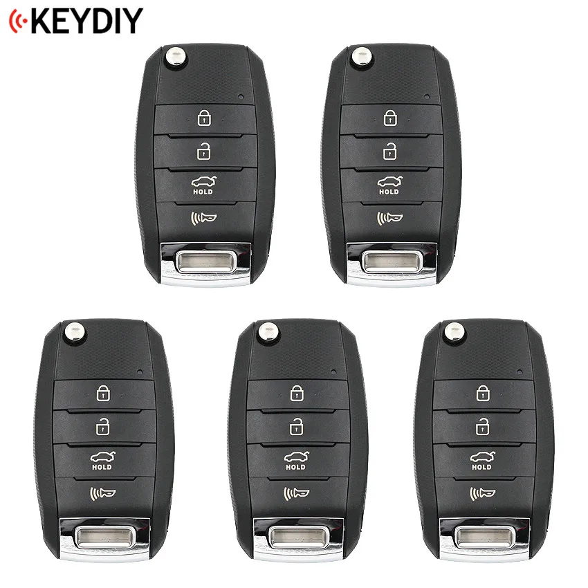 

5 PCS, Original 4 Buttons Universal KEYDIY B19-4 K Style Remote Control B-Series for KD-X2 KD900 KD900+,URG200 Key Programmer