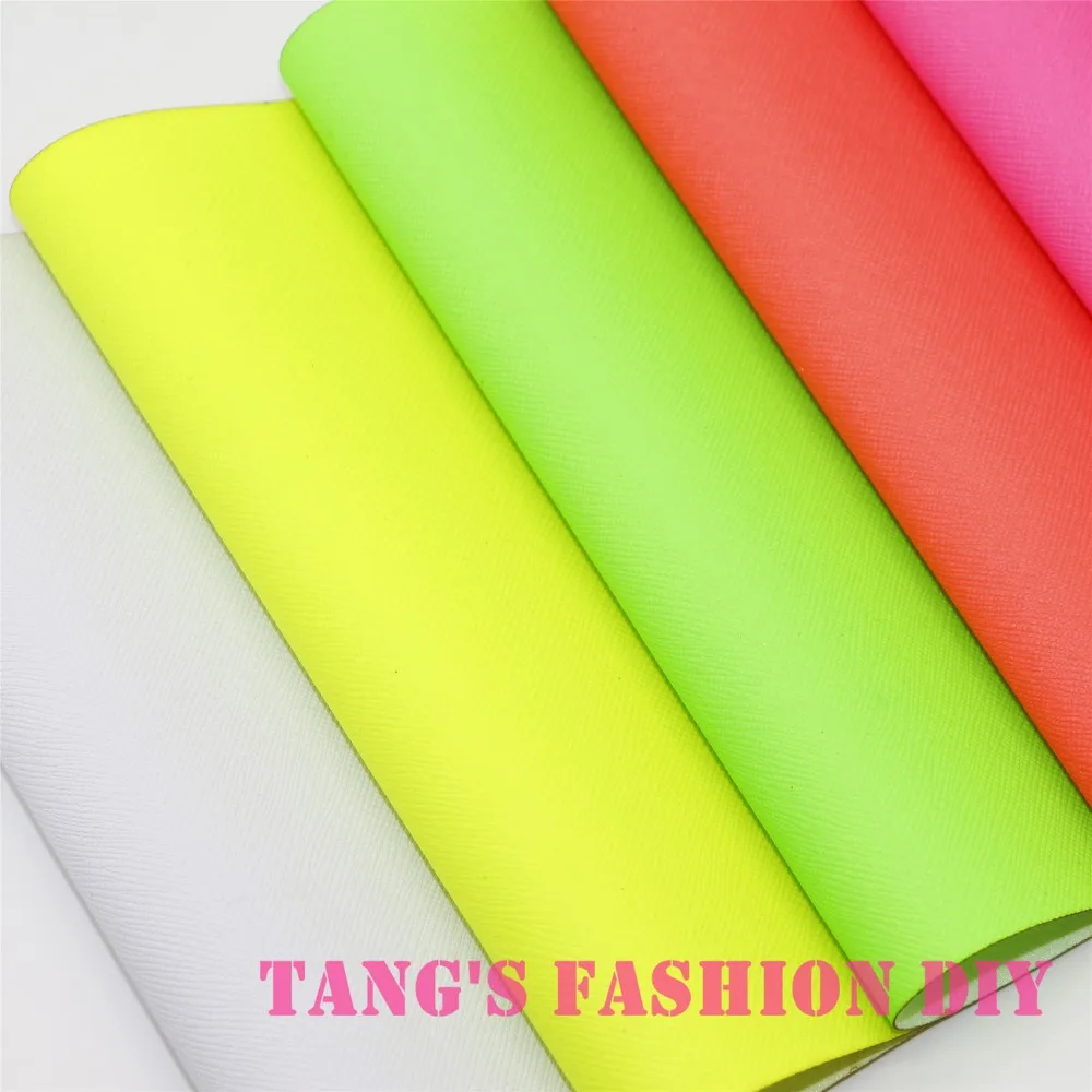 

14PCS--High Quality DIY fluo color PU leathers/Synthetic leather/DIY fabric 20x22cm per pcs CAN CHOOSE COLOR