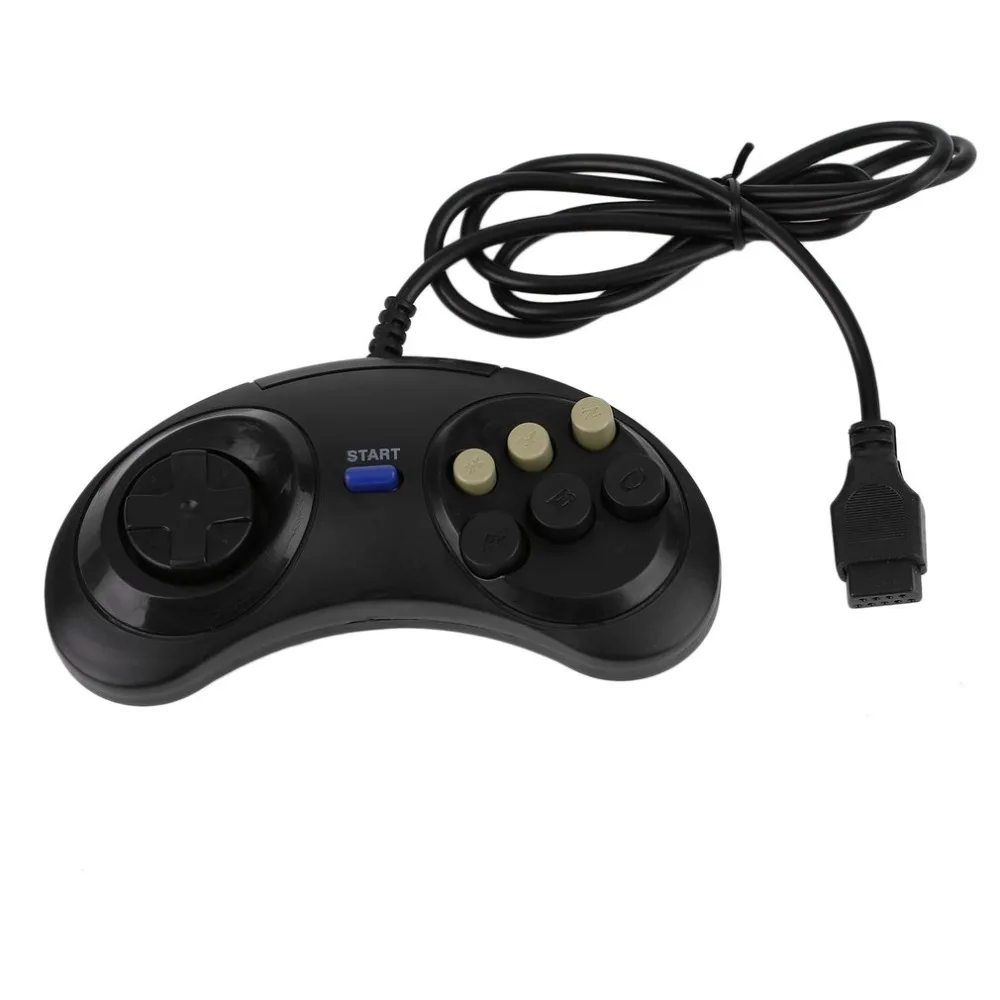 

Six Buttons Game Handle Command Pad Black Gamepad For Sega Megadrive for Mega Drive Deluxe Drive Wonder Mega Joystick