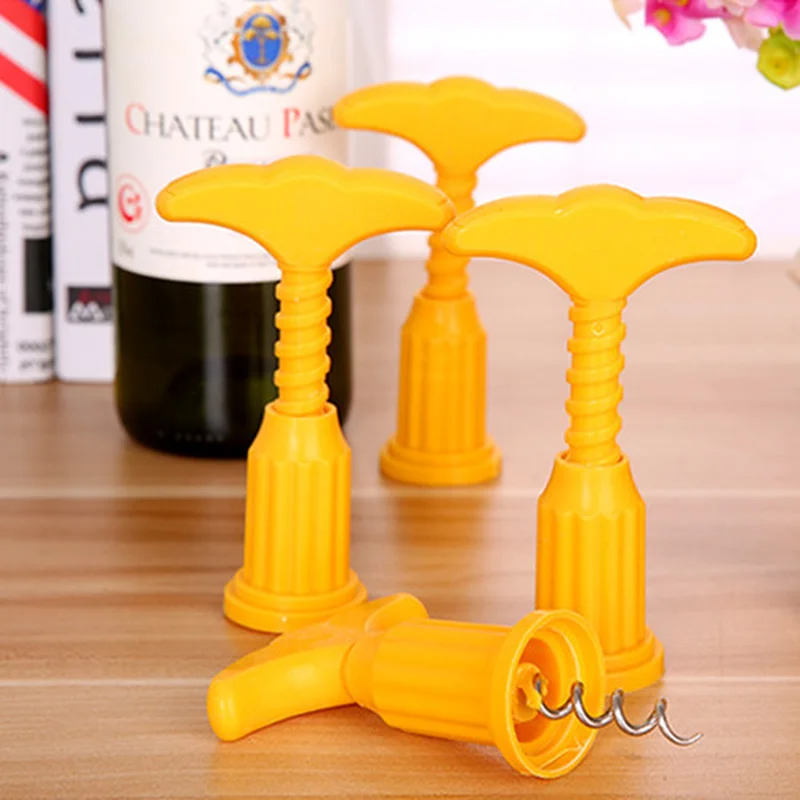 Red Wine Bottle Opener Piston Grape Wine Bottle Openers Portable User
