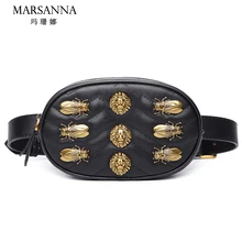 Поясная Сумка Для женщин поясная сумка Мода Заклёпки ремень талии сек Для женщин из искусственной кожи поясная сумка для дам на ремень сумочка для телефона