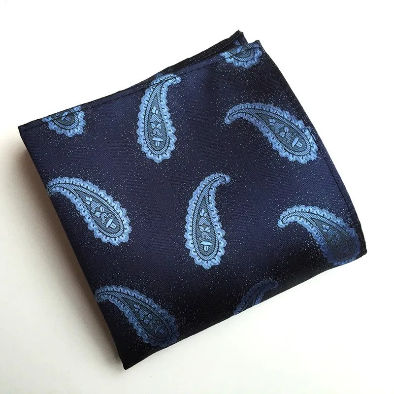 Винтаж Для Мужчин's платок с узором пейсли карман квадратный платок с цветами Бизнес полотенце для сундуков платок 25 см * 25 см