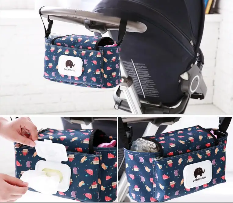 Baby carrier bag, Mommy child trolley accessories, hanging bag, baby