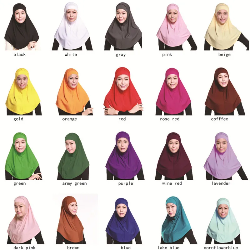 

Muslim two-piece hijab muslim headscarf islamic turban women burqa include HS102