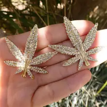 1 шт., женские заколки для волос в богемном стиле, кристалл в форме листика, блонд, заколка, Женские аксессуары для свадебной вечеринки