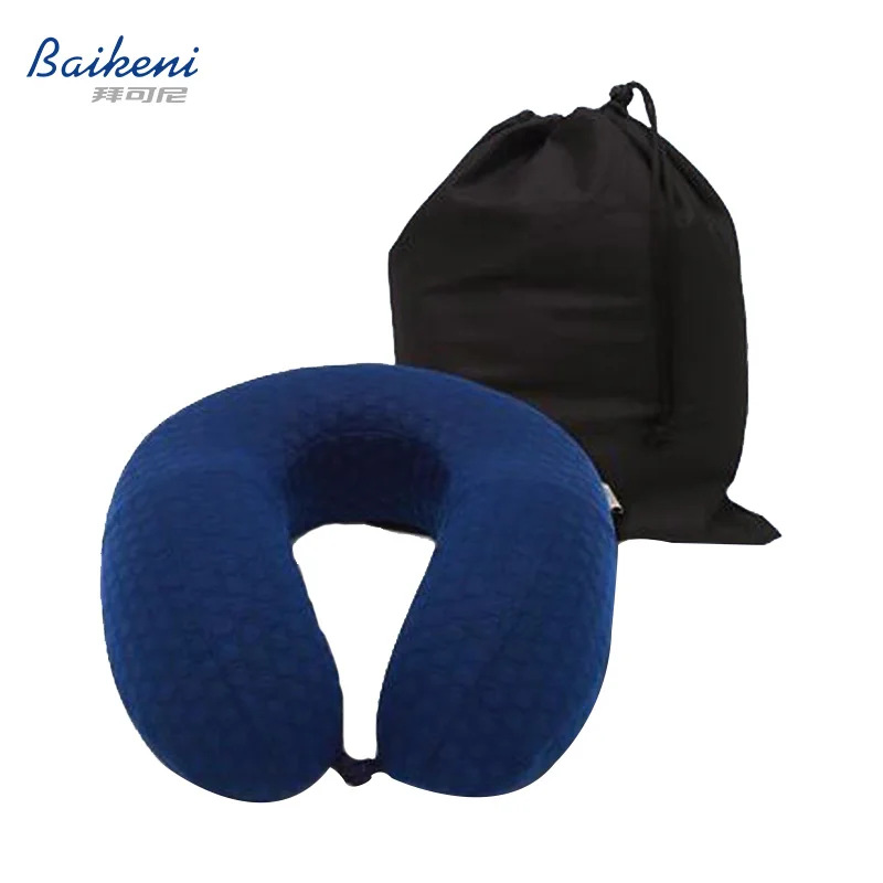 U Shape Neck Pillow Memory Foam Travel Pillow Neck Support For Airplane