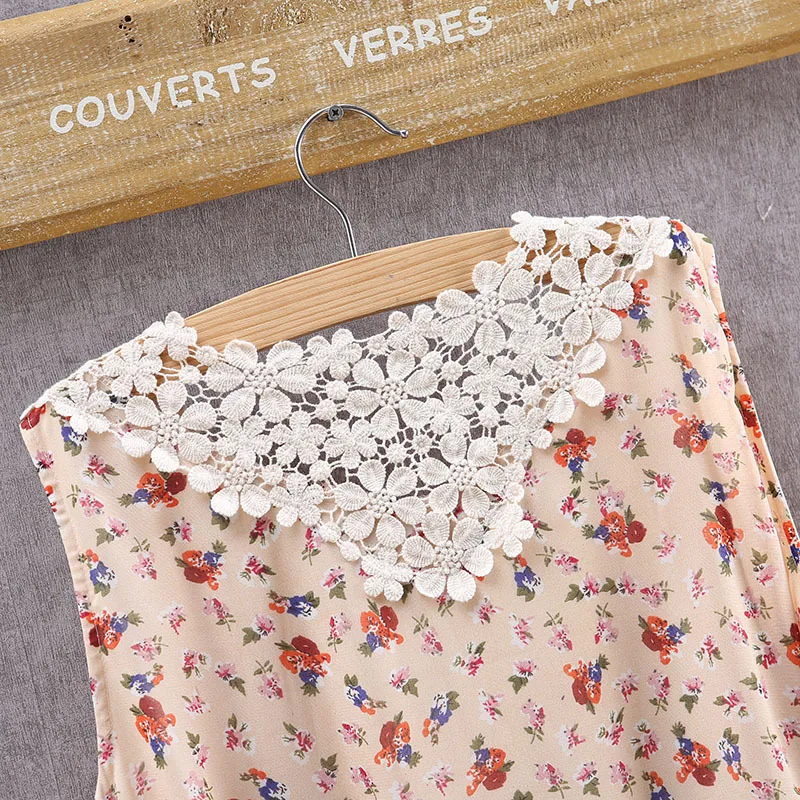 Женское асимметричное платье с цветочной вышивкой в стиле ретро летнее