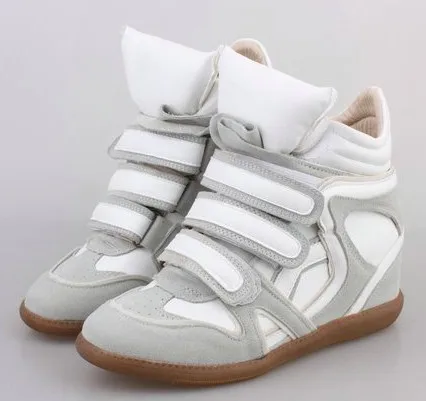 hot sell-fashion 2015-Isabel Marant Leather Boots Height Increasing  Sneakers Shoes Free Shipping - купить по выгодной цене | AliExpress