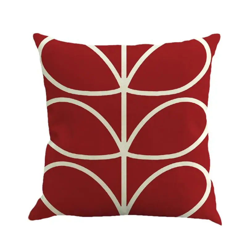 Домашние декоративные наволочки для подушек, наволочки для подушек, Геометрическая наволочка для подушки 45*45 - Цвет: Watermelon Red