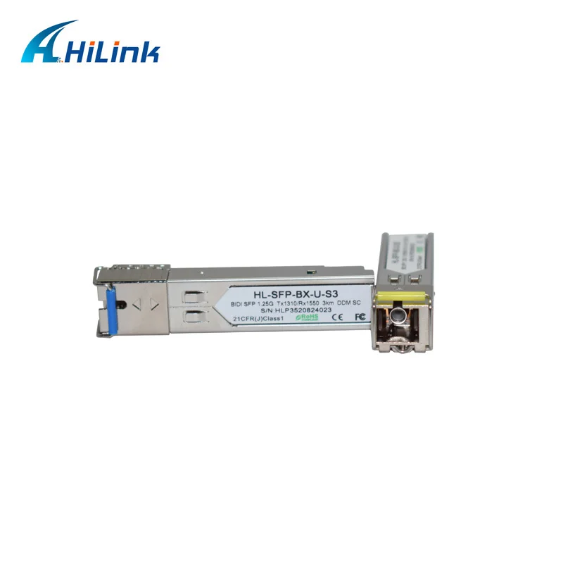 1,25G 3 км WDM SFP 1310/1550 нм 1,25 ГБ BIDI SC/LC разъем c ddm одноволоконный SFP приемопередатчик - Цвет: SC