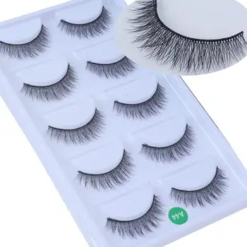 

NEW 5 pairs real mink eyelashes natural long 3d Y type eyelash false eyelashes 3d mink lashes hand made makeup eyelash extension