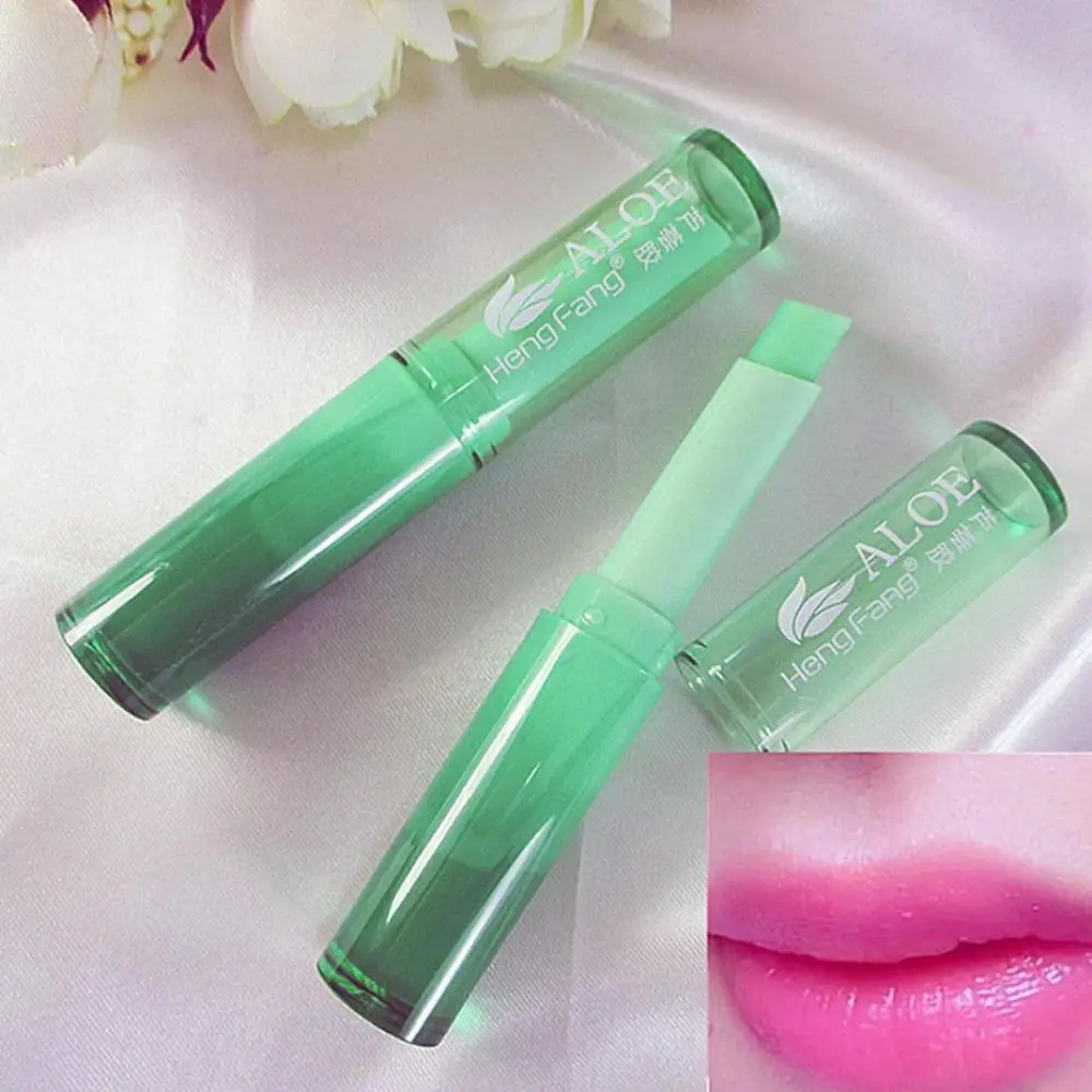

Aloe Lip Balm Matte Lipstick Cosmetics Temperature Change Color Lips Balm Moisturizering Lips Care Korean Cosmetics
