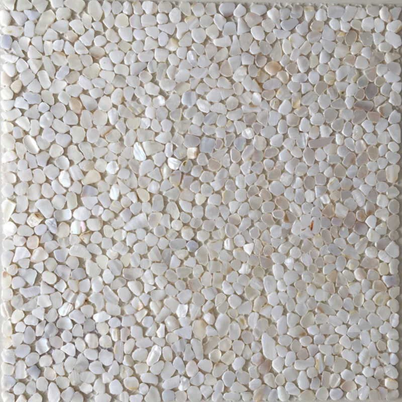 

Natural Shell Mosaic Fragments Tile Living Room Hotel Background Wall Decoration Building Material Factory Direct Selling