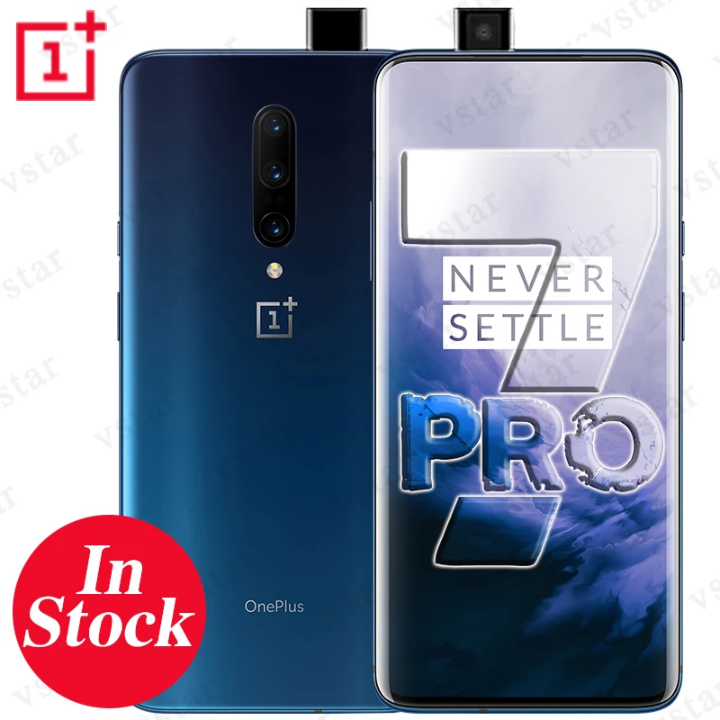 

Global Firmware Oneplus 7 Pro Mobile Phone 6.67 inch Android 9 Snapdragon 855 6G/8G/12G RAM 128G/256G ROM 4000mAh Smartphone