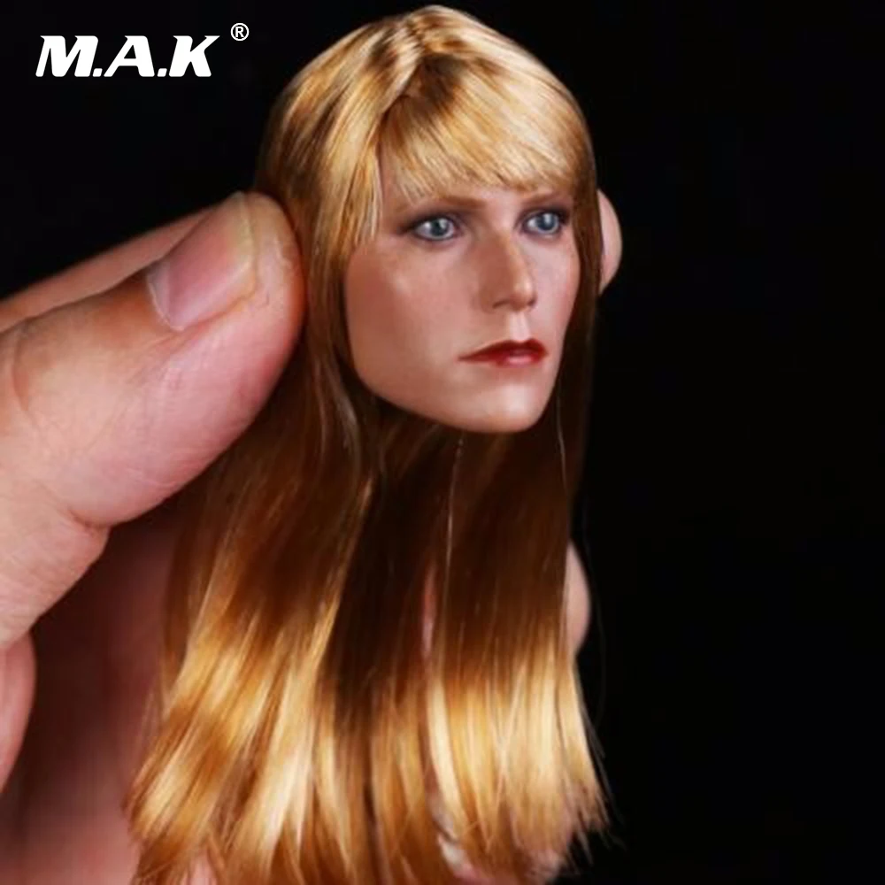 

1:6 Scale Female Head Sculpt Gwyneth Paltrow Woman Head Carving Model Toy fit 12" Woman Action Figure Body Doll Toys Accessories
